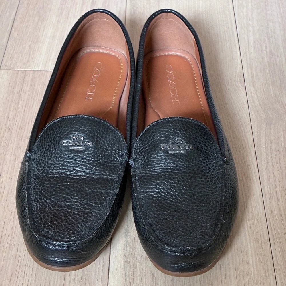Coach Black Leather Driving Moccasin Loafer - Picture 6 of 6